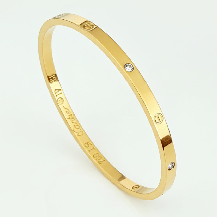 Alara bangle thin stoned