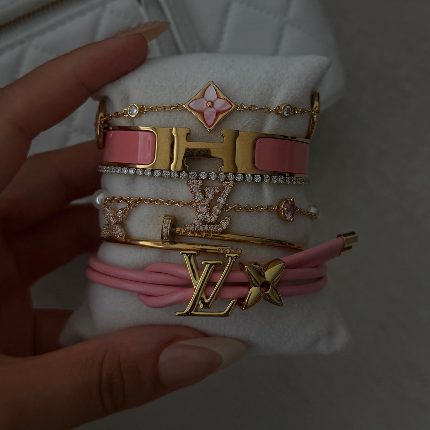 Zena bangle pink