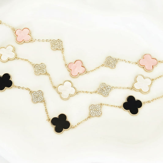 Melis big clover bracelet