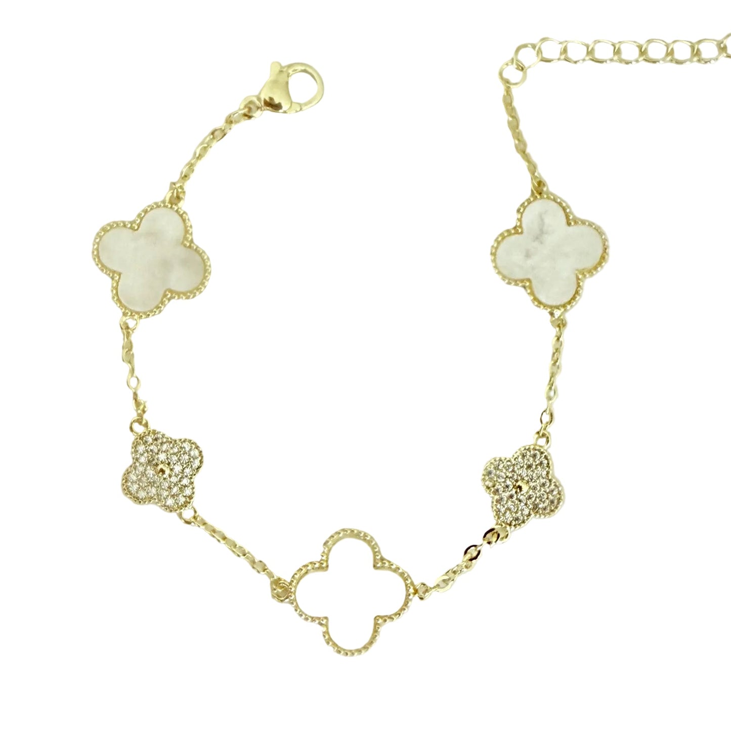 Melis big clover bracelet
